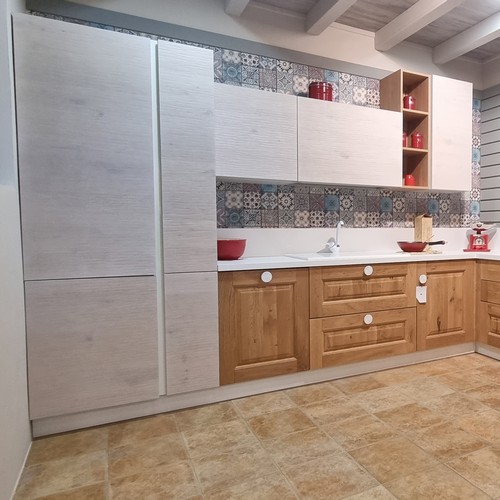 Cucina Moderna mod Carola e Zenzero con ante in Rovere Massello ARREX LE CUCINE 2